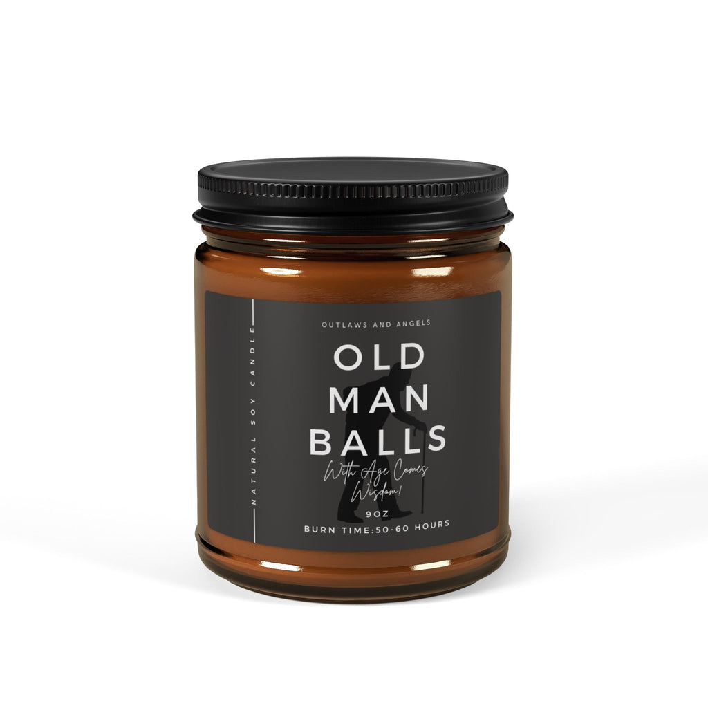 Old Man Balls Candle